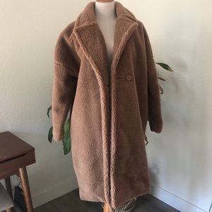 Tan teddybear thick coat
